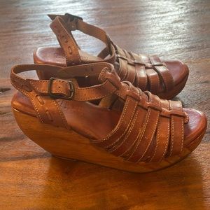 Bed Stu wedge sandles size 6.